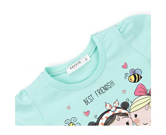 Футболка детская Breeze "BEST FRENDS" (11043-92G-green), изображение 3 Футболка детская Breeze "BEST FRENDS" (11043-92G-green), изображение 3