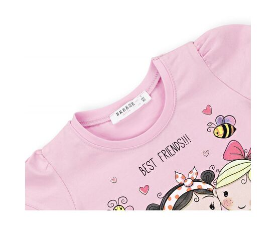 Футболка детская Breeze "BEST FRENDS" (11043-92G-pink), изображение 3 Футболка детская Breeze "BEST FRENDS" (11043-92G-pink), изображение 3