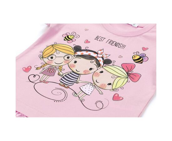Футболка детская Breeze "BEST FRENDS" (11043-92G-pink), изображение 4 Футболка детская Breeze "BEST FRENDS" (11043-92G-pink), изображение 4