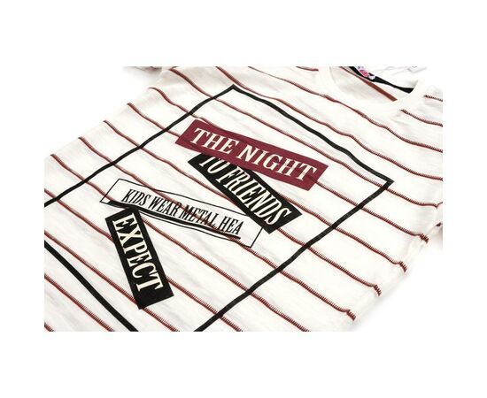 Футболка дитяча Haknur "TO FRIENDS" (6681-110B-beige), зображення 4 Футболка дитяча Haknur "TO FRIENDS" (6681-110B-beige), зображення 4