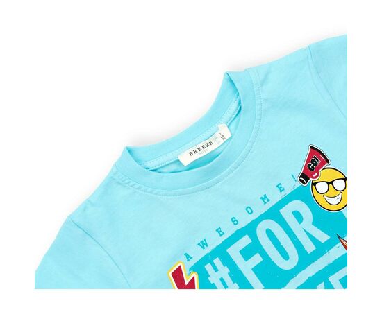Футболка детская Breeze со смайлом (10945-116B-blue), изображение 3 Футболка детская Breeze со смайлом (10945-116B-blue), изображение 3