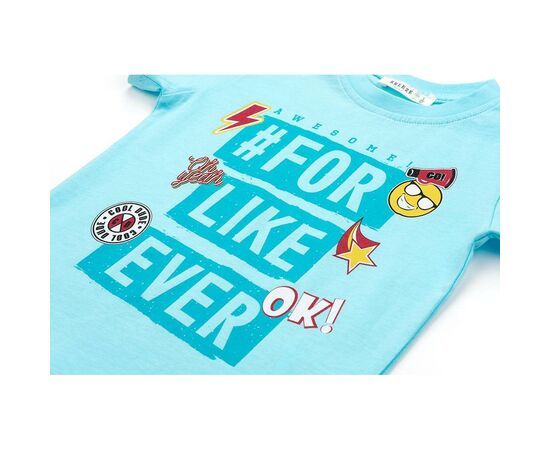 Футболка детская Breeze со смайлом (10945-116B-blue), изображение 4 Футболка детская Breeze со смайлом (10945-116B-blue), изображение 4