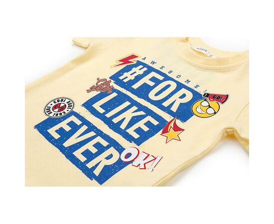 Футболка дитяча Breeze зі смайлом (10945-110B-yellow), зображення 4