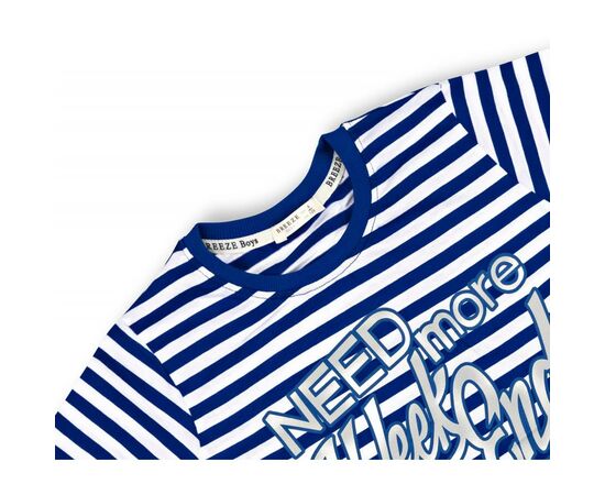 Футболка детская Breeze в полоску (7380-128B-blue), изображение 3 Футболка детская Breeze в полоску (7380-128B-blue), изображение 3