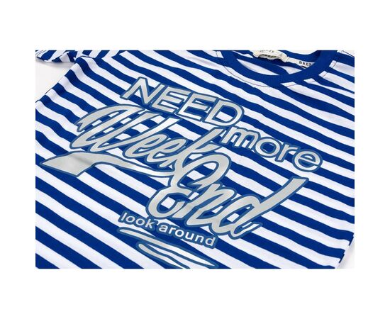 Футболка детская Breeze в полоску (7380-128B-blue), изображение 4 Футболка детская Breeze в полоску (7380-128B-blue), изображение 4