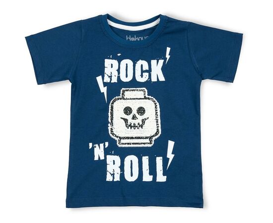 Футболка дитяча Haknur "ROCK N ROLL" (7110-128B-indigo)