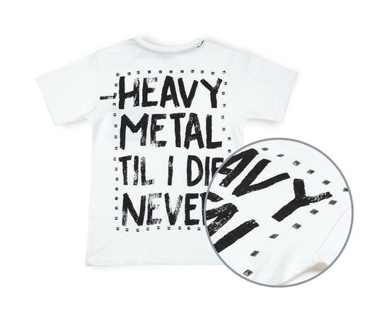 Футболка дитяча Haknur "ROCK" (7181-134B-white), зображення 2 Футболка дитяча Haknur "ROCK" (7181-134B-white), зображення 2