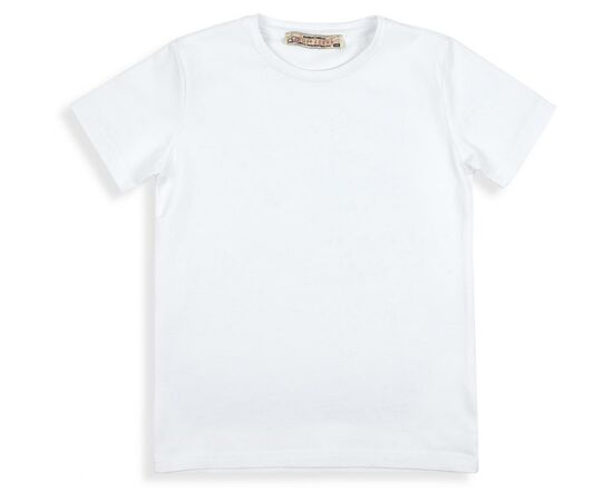 Футболка детская A-Yugi без рисунка (6023-134B-white)