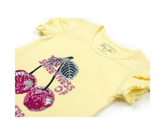 Футболка детская Breeze с вишенками (12856-116G-yellow), изображение 2 Футболка детская Breeze с вишенками (12856-116G-yellow), изображение 2