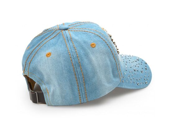 Кепка Kitti со стразами (Y9320-6-G-blue), изображение 3 Кепка Kitti со стразами (Y9320-6-G-blue), изображение 3