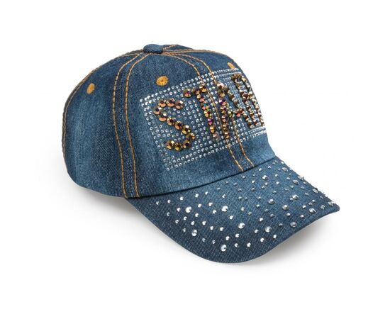 Кепка Kitti со стразами (Y9320-6-G-darkblue), изображение 2 Кепка Kitti со стразами (Y9320-6-G-darkblue), изображение 2