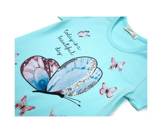Футболка детская Breeze с бабочками (14111-104G-blue), изображение 3 Футболка детская Breeze с бабочками (14111-104G-blue), изображение 3