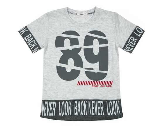 Футболка детская Breeze "NEVER LOOK BACK" (14311-146B-gray)