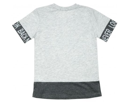 Футболка детская Breeze "NEVER LOOK BACK" (14311-152B-gray), изображение 2 Футболка детская Breeze "NEVER LOOK BACK" (14311-152B-gray), изображение 2