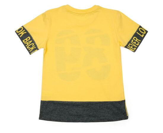 Футболка детская Breeze "NEVER LOOK BACK" (14311-146B-yellow), изображение 2 Футболка детская Breeze "NEVER LOOK BACK" (14311-146B-yellow), изображение 2