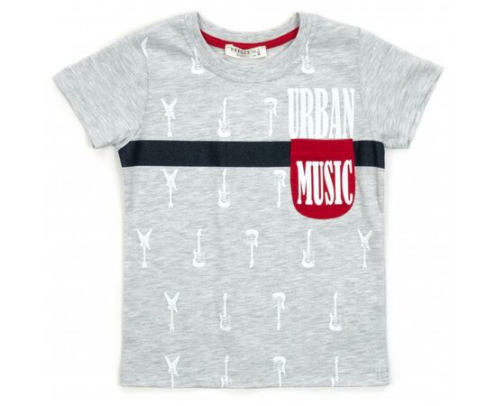 Футболка детская Breeze "MUSIC" (13326-104B-gray)