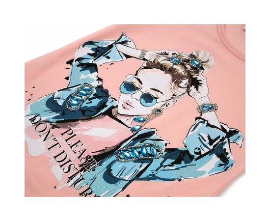 Футболка детская Breeze с девочкой (14124-128G-peach), изображение 3 Футболка детская Breeze с девочкой (14124-128G-peach), изображение 3