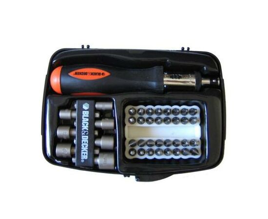 Набор инструментов Black&Decker A7062-XJ 40 предм. (A7062), изображение 3 Набор инструментов Black&Decker A7062-XJ 40 предм. (A7062), изображение 3