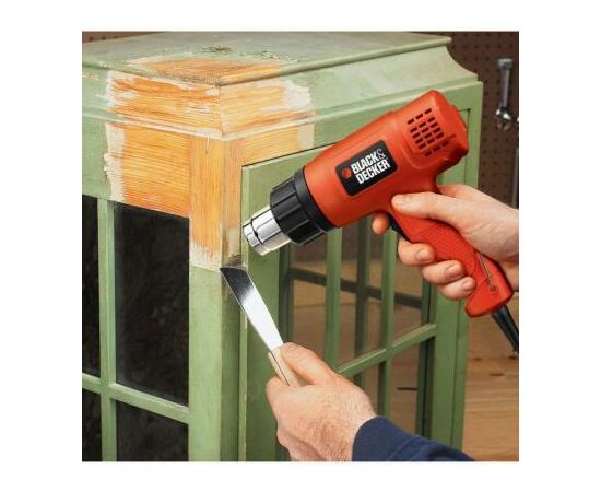 Строительный фен Black&Decker KX1650-XK (KX1650), изображение 3 Строительный фен Black&Decker KX1650-XK (KX1650), изображение 3