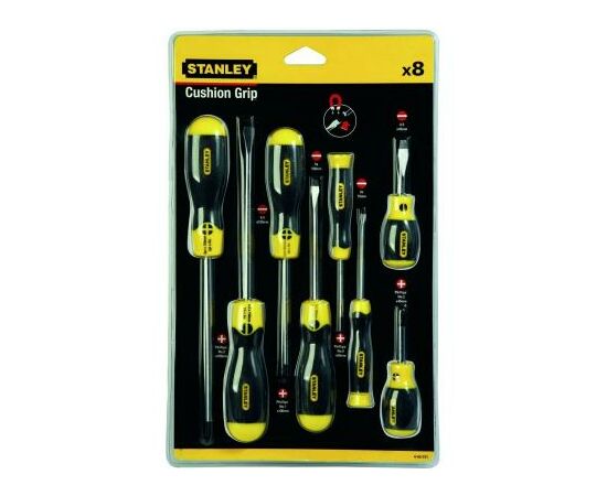 Набор инструментов Stanley отверток CushionGrip Sl, Ph, 8шт. (0-65-011), изображение 3 Набор инструментов Stanley отверток CushionGrip Sl, Ph, 8шт. (0-65-011), изображение 3