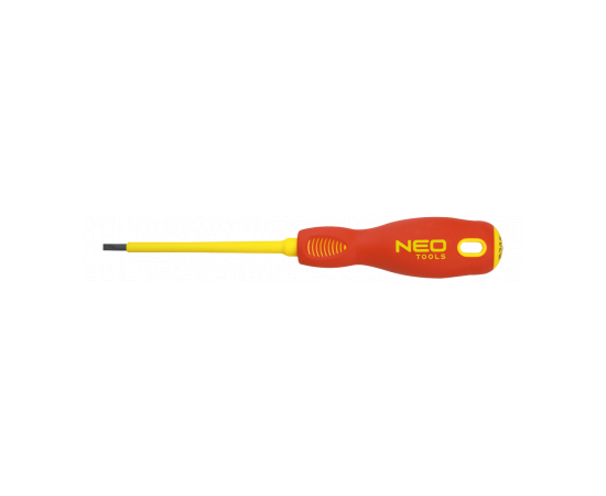 Отвертка Neo Tools шлицевая 3.0 x 100 мм, (1000 В), CrMo (04-052)