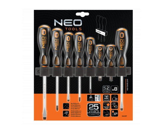 Набор отверток Neo Tools шлицевых, 8 шт. (04-207), изображение 2