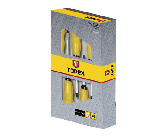 Набор отверток Topex ударных, 6 шт. (39D504), изображение 2 Набор отверток Topex ударных, 6 шт. (39D504), изображение 2