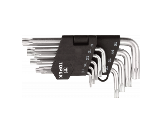 Набор инструментов Topex ключи шестигранные Torx T10-T50, набор 9 шт.*1 уп. (35D960)