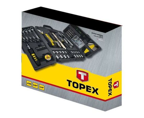 Набор инструментов Topex универсальный, 135 шт. * 1 уп. (38D215), изображение 2