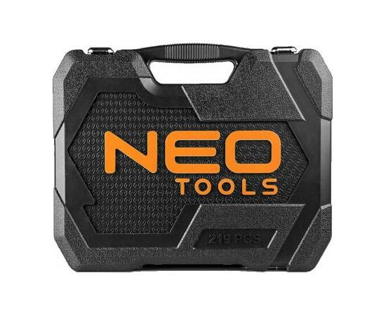 Набор инструментов Neo Tools 219 шт., 1/2", 3/8", 1/4", CrV (08-671), изображение 4 Набор инструментов Neo Tools 219 шт., 1/2", 3/8", 1/4", CrV (08-671), изображение 4