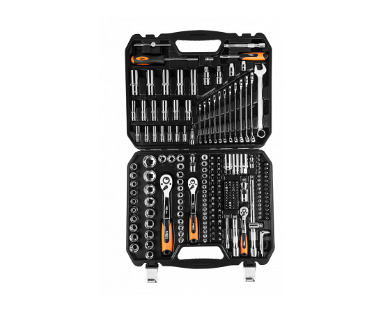 Набор инструментов Neo Tools 219 шт., 1/2", 3/8", 1/4", CrV (08-671)