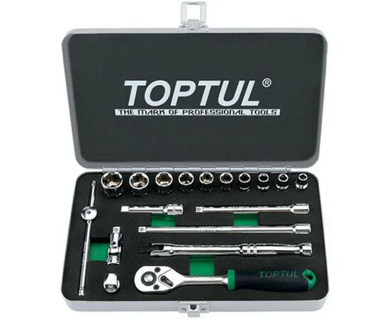 Набор инструментов Toptul дюймових 1/4" 18од. 3/16"-9/16" (GCAD1811)
