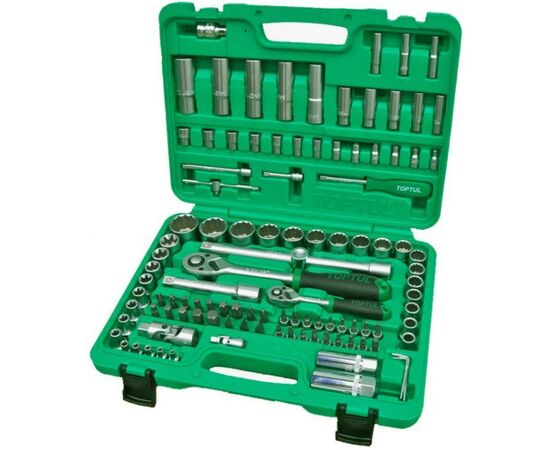 Набір інструментів Toptul професійний для авто 1/4", 1/2" 108од. (GCAI108R1)