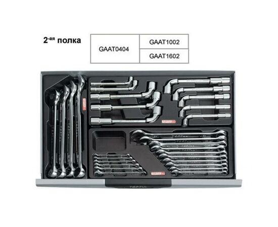 Набор инструментов Toptul для СТО у візку (Pro-Line) 7 секцій 229од. (GCAJ0014), изображение 3 Набор инструментов Toptul для СТО у візку (Pro-Line) 7 секцій 229од. (GCAJ0014), изображение 3