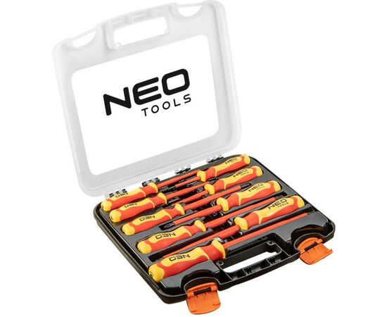 Набір викруток Neo Tools отверток для работы с електричеством до 1000 В, 9 шт. (04-142)