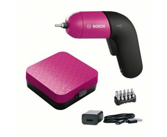 Викрутка акумуляторна Bosch IXO VI Colour, LED, акумуляторний, 10біт, кейс (0.603.9C7.022), зображення 2 Викрутка акумуляторна Bosch IXO VI Colour, LED, акумуляторний, 10біт, кейс (0.603.9C7.022), зображення 2