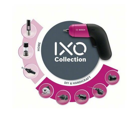 Викрутка акумуляторна Bosch IXO VI Colour, LED, акумуляторний, 10біт, кейс (0.603.9C7.022), зображення 4 Викрутка акумуляторна Bosch IXO VI Colour, LED, акумуляторний, 10біт, кейс (0.603.9C7.022), зображення 4