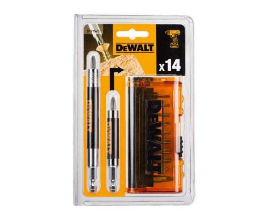 Набор бит DeWALT бит, магнит. держателей, 14 предм. (DT71570), изображение 4 Набор бит DeWALT бит, магнит. держателей, 14 предм. (DT71570), изображение 4