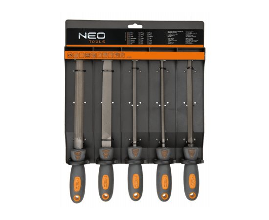 Напильник Neo Tools 5шт. (37-610), изображение 2 Напильник Neo Tools 5шт. (37-610), изображение 2