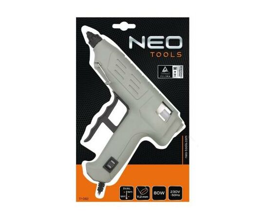 Клеевой пистолет Neo Tools 11 мм, 80 Вт, регулировка температуры (17-082), изображение 2 Клеевой пистолет Neo Tools 11 мм, 80 Вт, регулировка температуры (17-082), изображение 2