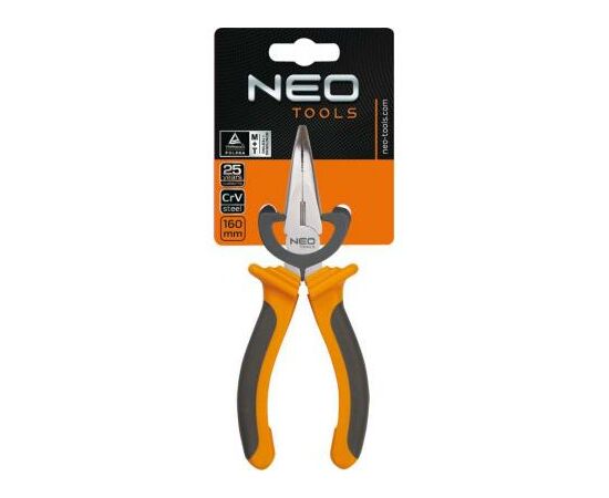 Плоскогубцы Neo Tools удлинённые вигнутые, 160 мм (01-015), изображение 2 Плоскогубцы Neo Tools удлинённые вигнутые, 160 мм (01-015), изображение 2
