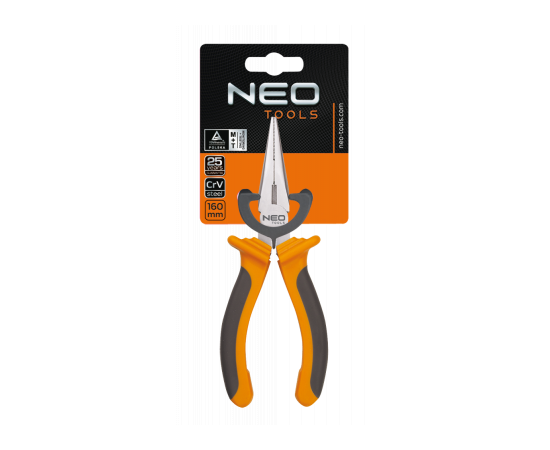 Плоскогубці Neo Tools подовжені прямі, 160 мм (01-013), зображення 2 Плоскогубці Neo Tools подовжені прямі, 160 мм (01-013), зображення 2