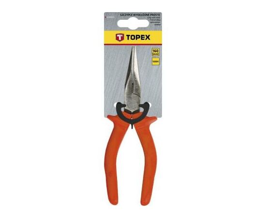 Плоскогубцы Topex прямые, 160 мм (1000 В) (32D513), изображение 2 Плоскогубцы Topex прямые, 160 мм (1000 В) (32D513), изображение 2