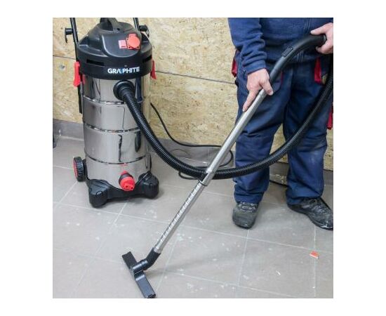 Пылесос строительный Graphite 59G608, изображение 2 Пылесос строительный Graphite 59G608, изображение 2