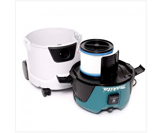 Пылесос строительный Makita VC2512L, 1000Вт, 25л (VC2512L), изображение 2 Пылесос строительный Makita VC2512L, 1000Вт, 25л (VC2512L), изображение 2