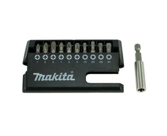 Набор бит Makita 11 шт (D-30651) (D-30651-12), изображение 3 Набор бит Makita 11 шт (D-30651) (D-30651-12), изображение 3