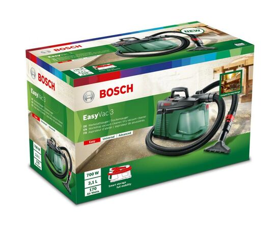 Пылесос строительный Bosch EasyVac 3 (0.603.3D1.000), изображение 3 Пылесос строительный Bosch EasyVac 3 (0.603.3D1.000), изображение 3