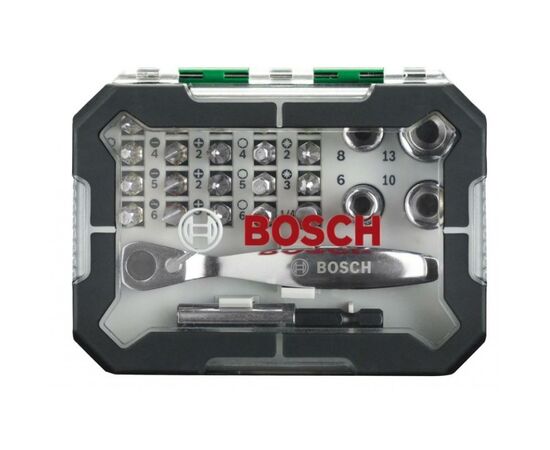 Набор бит Bosch Promobasket Set 19 шт + держатель + трещетка (2.607.017.392), изображение 4 Набор бит Bosch Promobasket Set 19 шт + держатель + трещетка (2.607.017.392), изображение 4