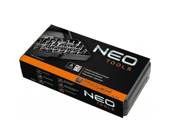 Набор бит Neo Tools 31 шт с держателем (06-103), изображение 2 Набор бит Neo Tools 31 шт с держателем (06-103), изображение 2