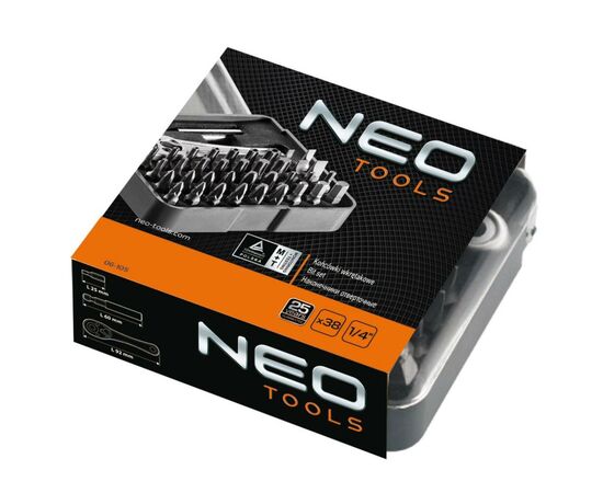 Набор бит Neo Tools 38 шт с держателем (06-105), изображение 2 Набор бит Neo Tools 38 шт с держателем (06-105), изображение 2